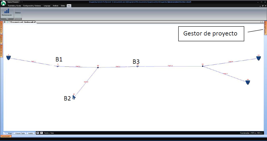 Detalle del ejemplo en diagasting